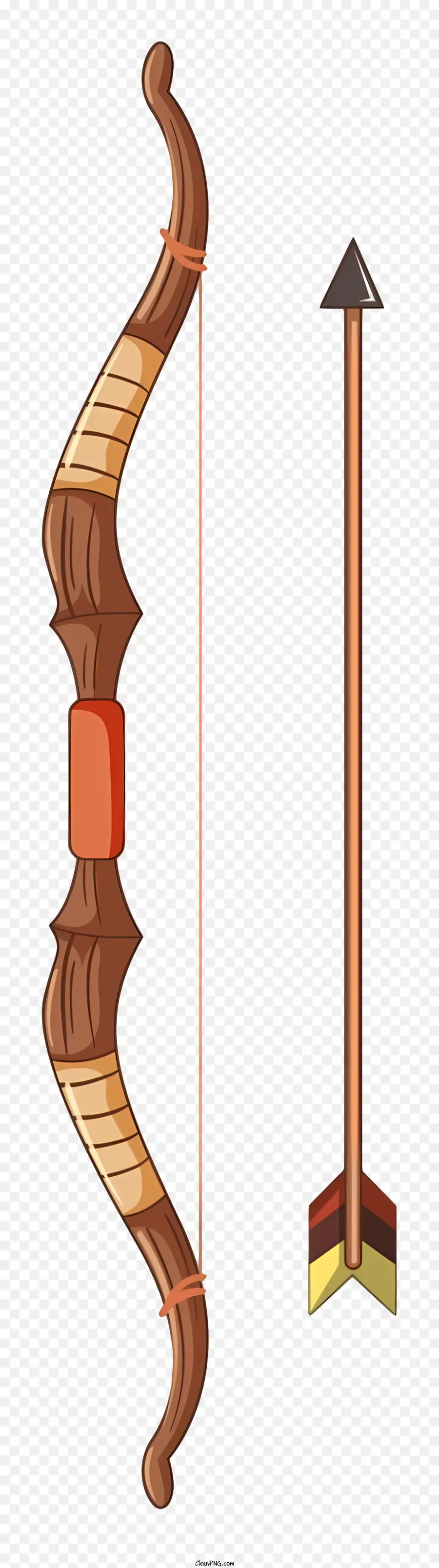 freccia - Freccia con corpo in legno e piuma attaccate