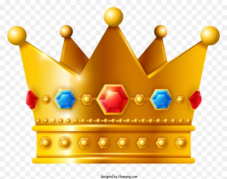 Golden Crown Wedding Crown Royalty Crown Crown mit Steinen Krone für Hochzeit - Goldene Krone mit farbenfrohen Steinen für ausgefallene Anlässe