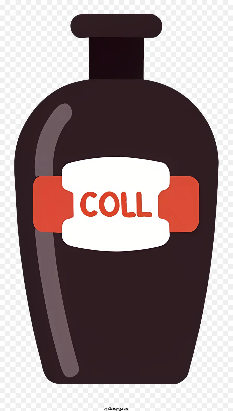 Proteina integrale di collagene per la bottiglia di tessuto connettivo della bottiglia di collagene per pelle e articolazioni - Immagine di bottiglia di collagene, lettere rosse, vetro, integratore