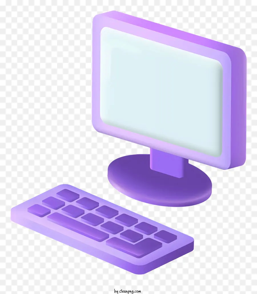 Computertastaturmonitor weißer Bildschirm Schwarze Oberfläche - Computer mit Tastatur und Überwachung auf der schwarzen Oberfläche