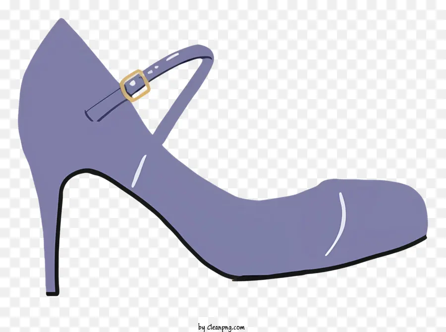Giày cao gót của phụ nữ chỉ đôi giày ngón chân đóng lại giày cao gót giày tròn đôi giày đế tròn - Mô tả về một đôi giày cao gót cho phụ nữ