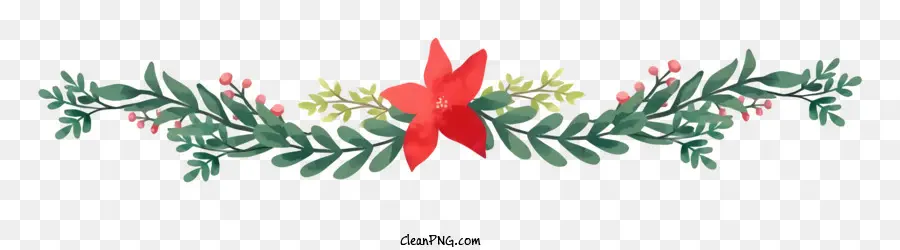 vòng hoa giáng sinh - Vòng hoa Giáng sinh với cây xanh và quả mọng đỏ