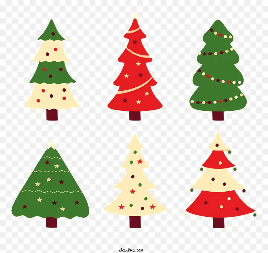 decorazioni per albero di natale - Foto in bianco e nero di alberi di Natale circolari