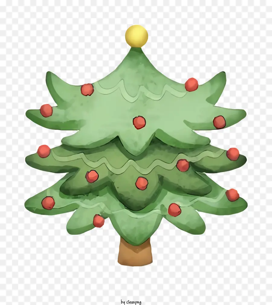 albero di natale - Piccolo albero di Natale verde con palline rosse/verdi, stella d'oro; 
Alta qualità/creato professionalmente; 
sfondo nero