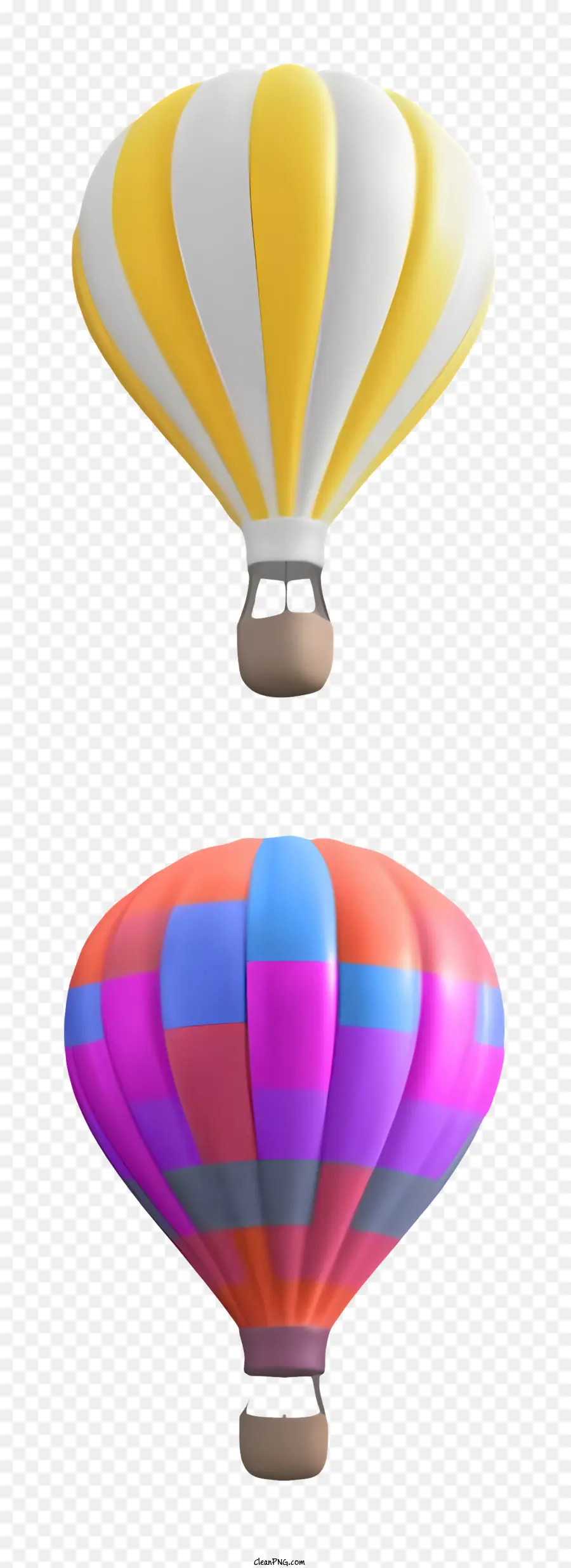 palloncini di palloncini colorati palloncini colorati colori mongolfiera color palloncini contrastanti che galleggiano in aria - Due mongolfiere in colori diversi