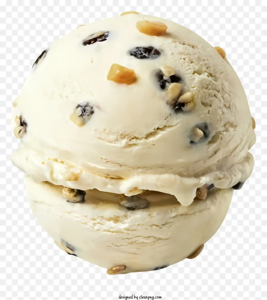 cono gelato glassa bianca glassa croccante arachidi gelati dessert - Cono gelato con arachidi su sfondo nero