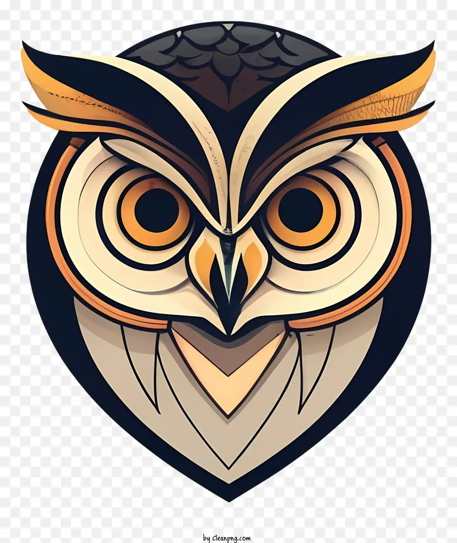 owl bird big brown eyes beak detail