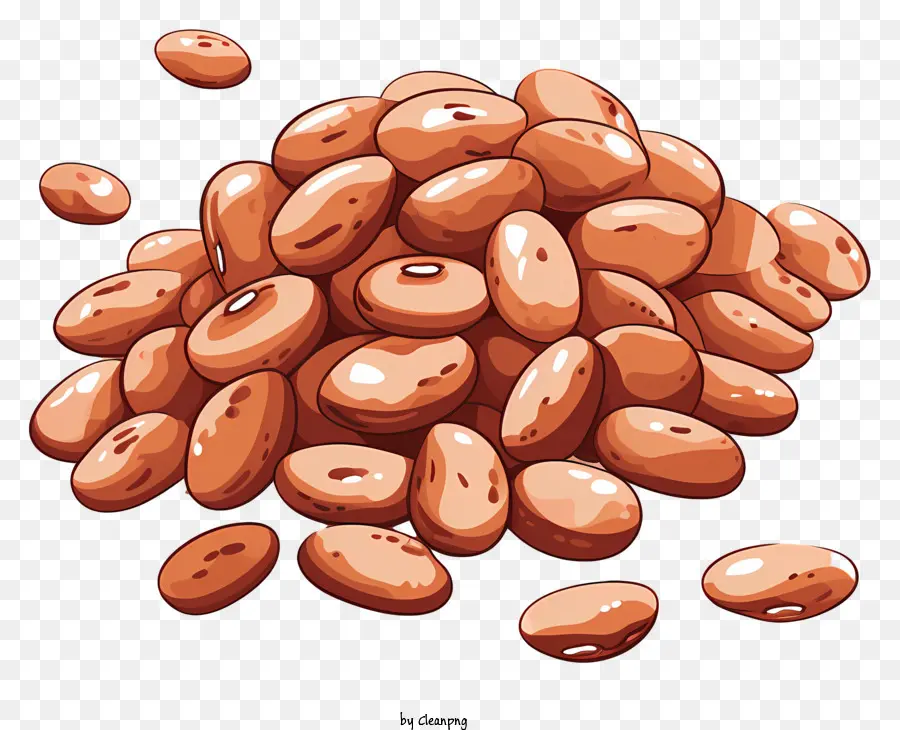 peas beans freshly harvested round shape dark brown color