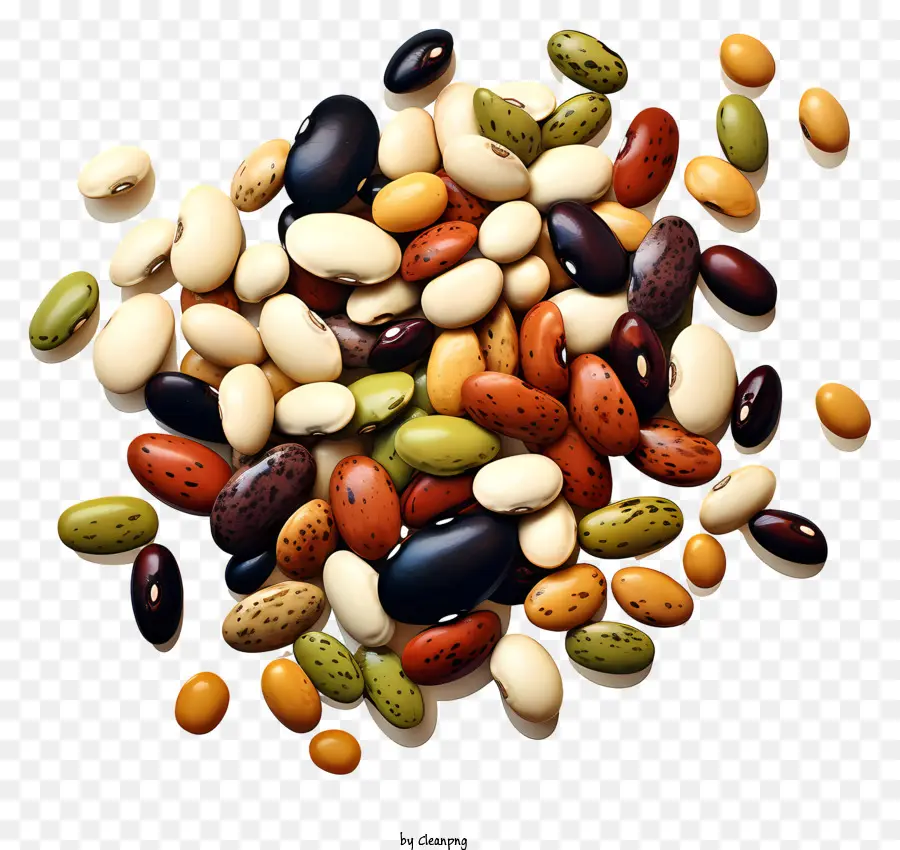 Các loại đậu pinto đậu xanh đậu đen đậu - Cận cảnh hạt đậu tự nhiên, đầy màu sắc và tươi