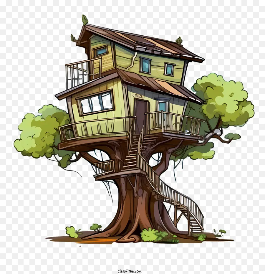 tree house tree house wooden house cabin wooden cabin