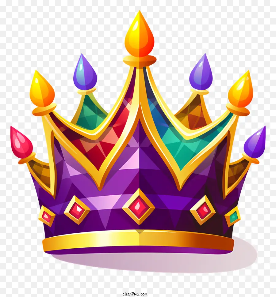 corona - Crown colorata con perline con design intricato per il display