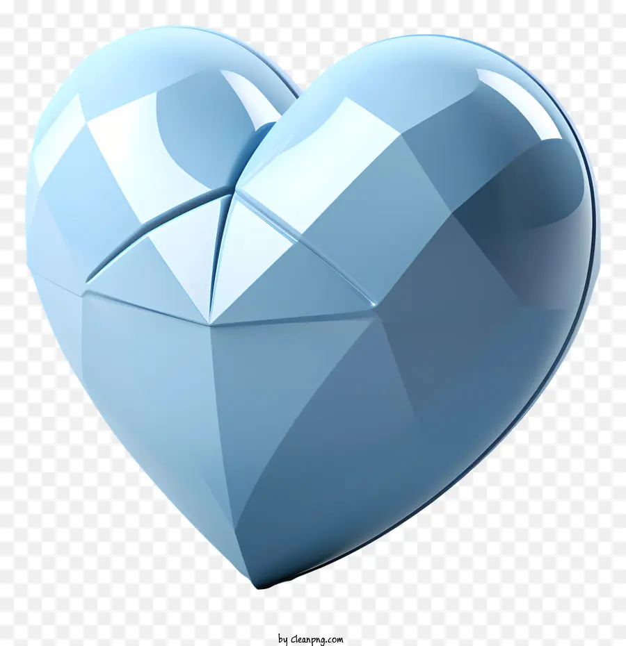 Herzförmige Diamant transparente Kristalle einzigartiger Design abstrakter Diamant schlanker Schmuck - Einzigartige, abstrakte herzförmige Diamant aus transparenten Kristallen