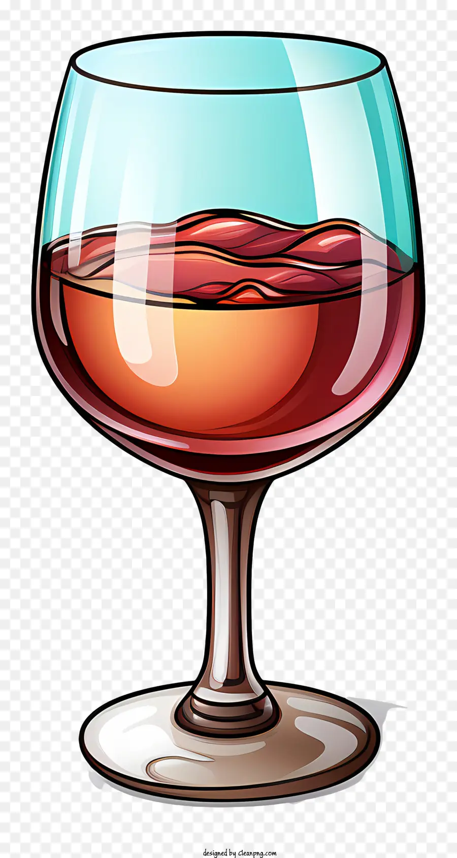 bicchiere di vino - Immagine realistica del vino rosso in bicchiere