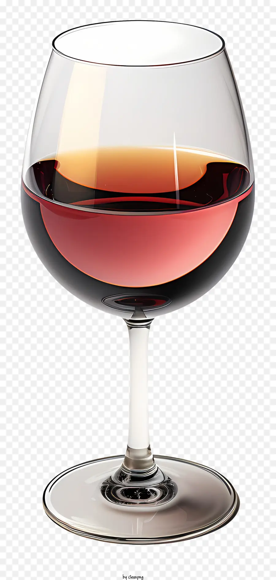 bicchiere di vino - Bicchiere di vino con liquido rosso su sfondo nero