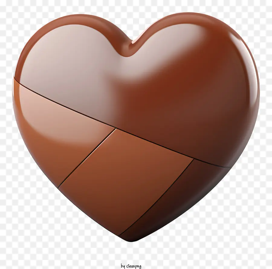 Parole chiave Cioccolato Sfondo scuro Sfondo semitrasparente Apparente superficie rialzata - Cuore di cioccolato, superficie rialzata, lucido, bassa risoluzione