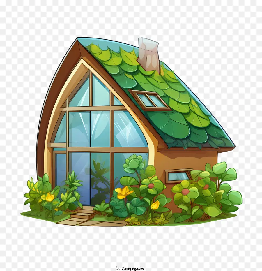 Öko -Haus Haus umweltfreundlich nachhaltiges Grün - 