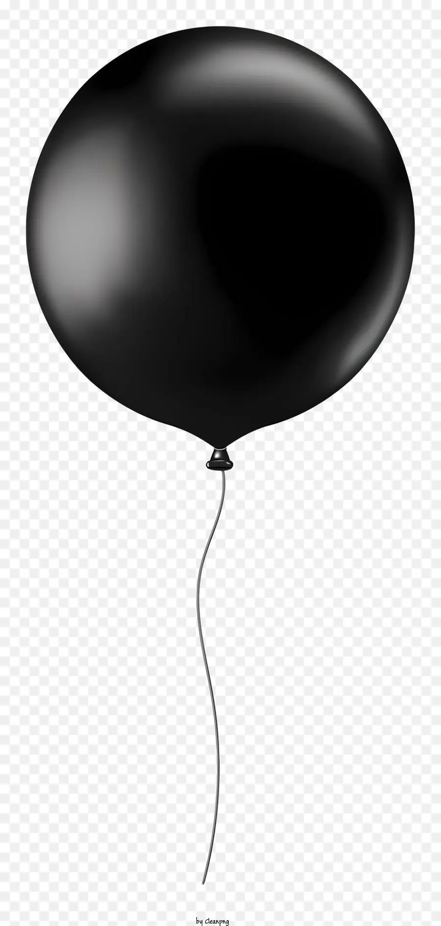 bóng đen - Khinh khí cầu trôi nổi trong không gian trống, không được trang trí và xì hơi