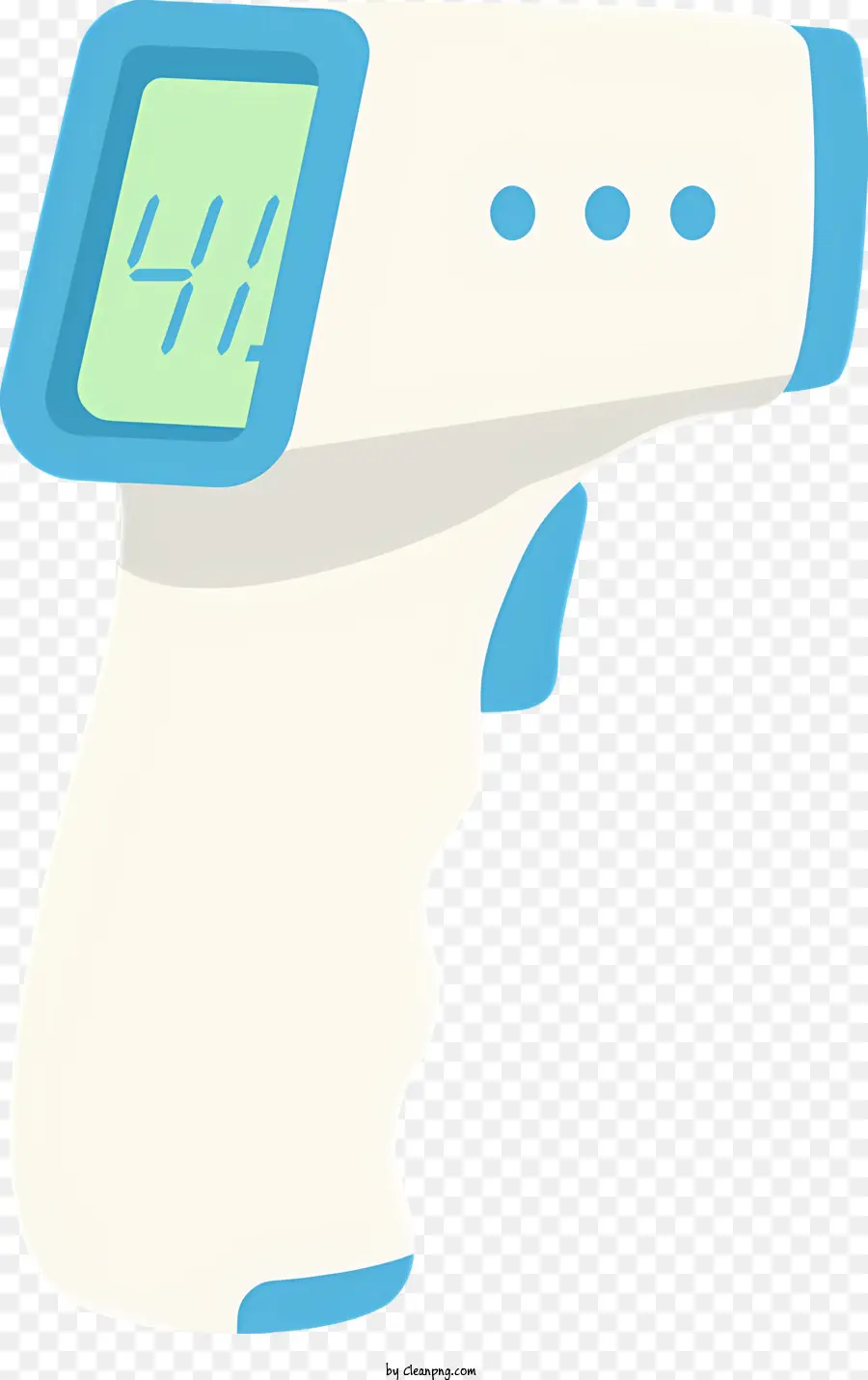 Display a temperatura del termometro digitale blu e bianco a forma rettangolare portatile - Termometro digitale con display blu e bianco
