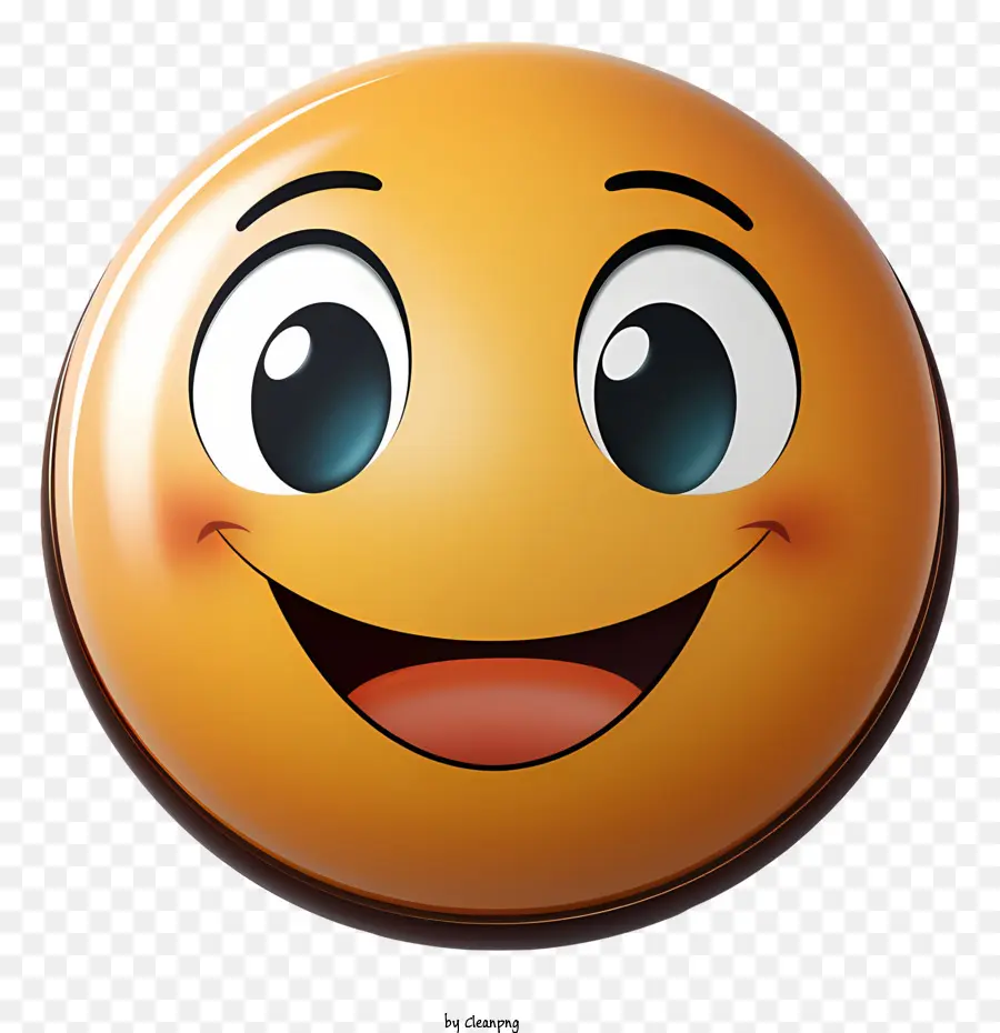 glückliches Gesicht - Lächelndes Emoji -Gesicht mit geschlossenen Augen und offenem Mund