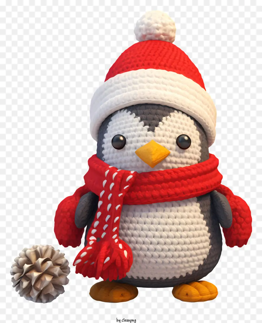Pinguino - Un pinguino in inverno si pone con sicurezza