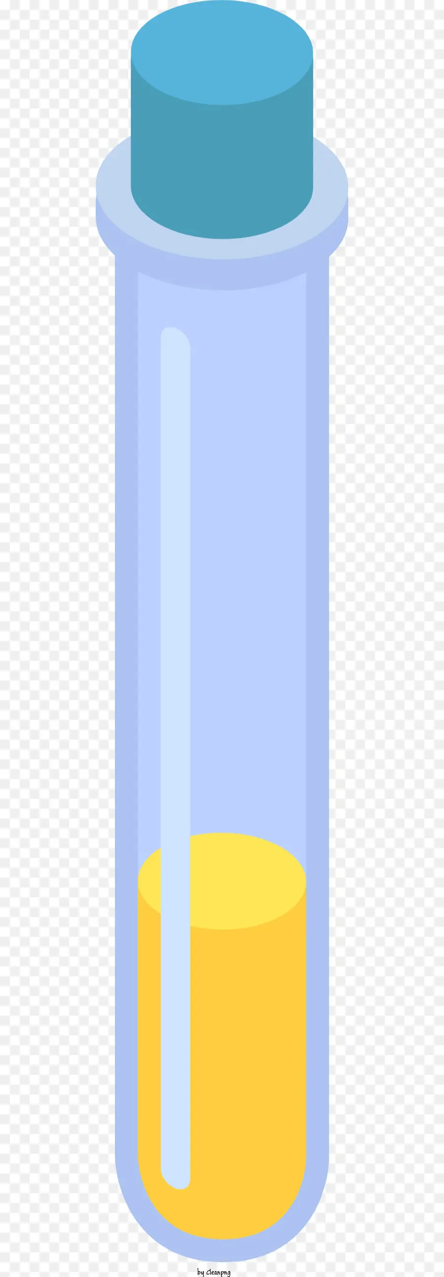 Glasglas gelber flüssiger blauer Lid Lid weißer Etikett Top Ansicht - Gelbe Flüssigkeit im Glas mit blauem Deckel