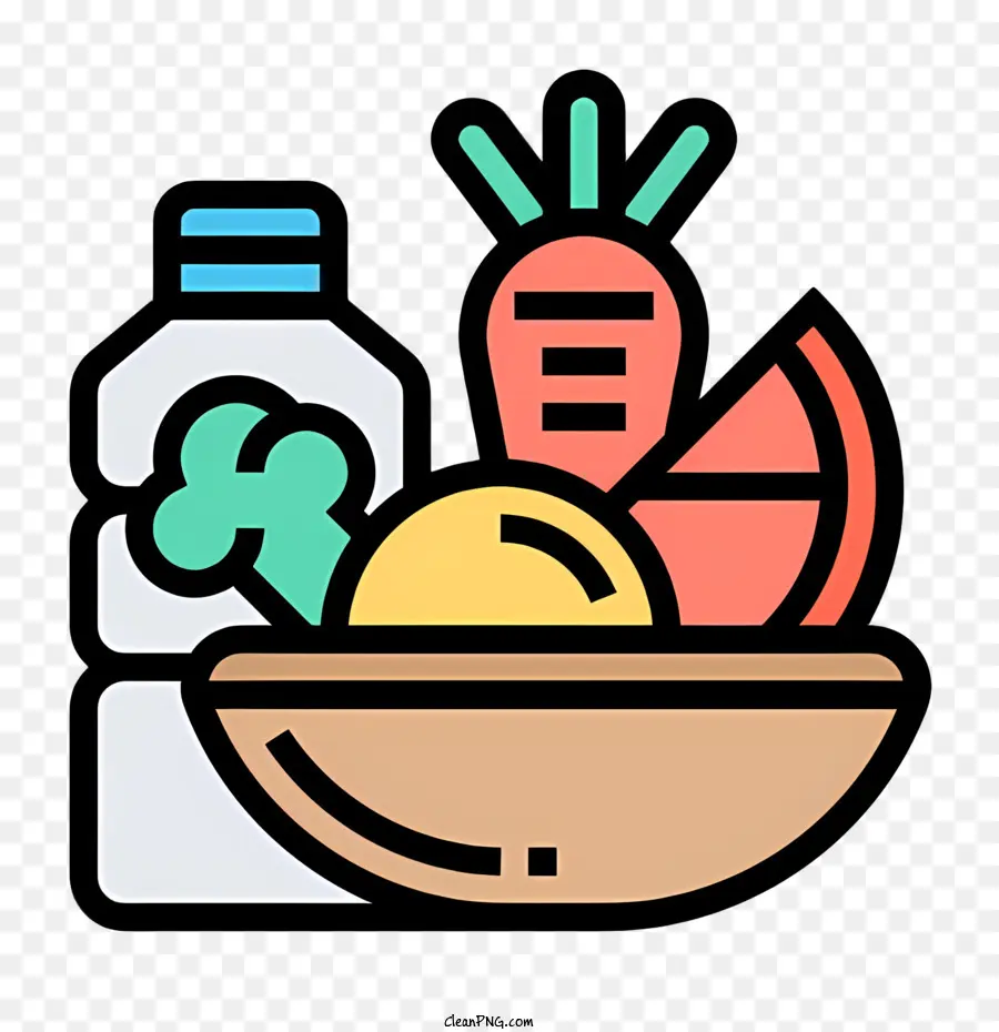 gesunde Ernährung Obst und Gemüse Schüssel mit Obst und Gemüse frisches und gesundes Essen gesunde Mahlzeit - Schwarz -Weiß -Bild von gesunden Lebensmitteln