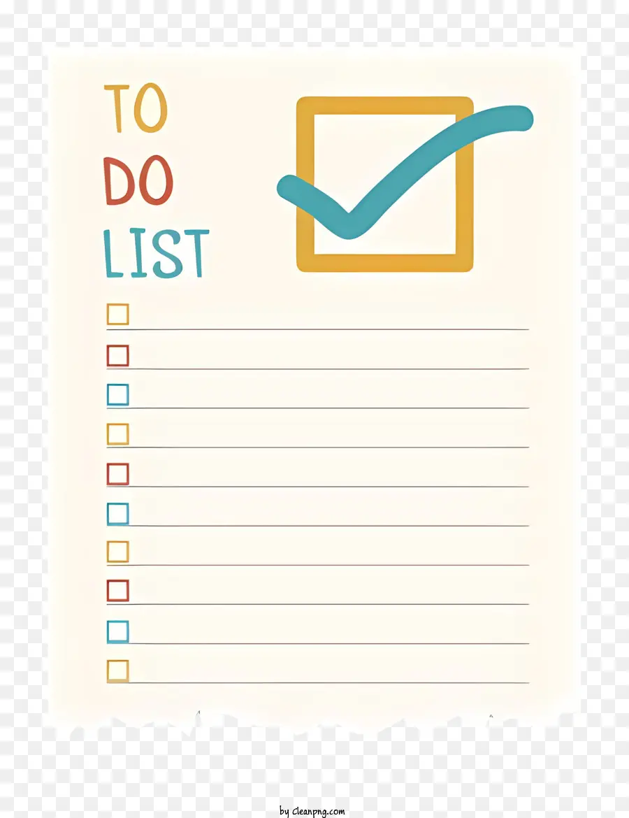Danh sách kiểm tra - Đã hoàn thành danh sách việc cần làm với văn bản Danh sách 