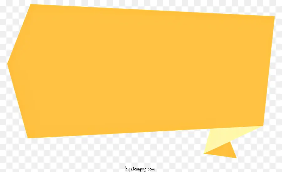 Sprechblase - Transparente gelbe Sprachblase mit Loch für geschriebene Wörter
