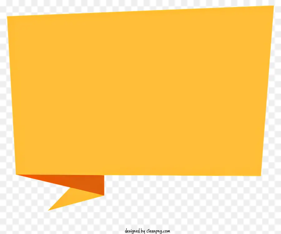 sfondo giallo - Bubble del linguaggio trasparente con sfondo giallo, nessun testo