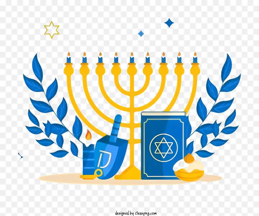 stella blu - L'immagine di Hanukkah celebra la re-dedicazione, il miracolo e la vittoria