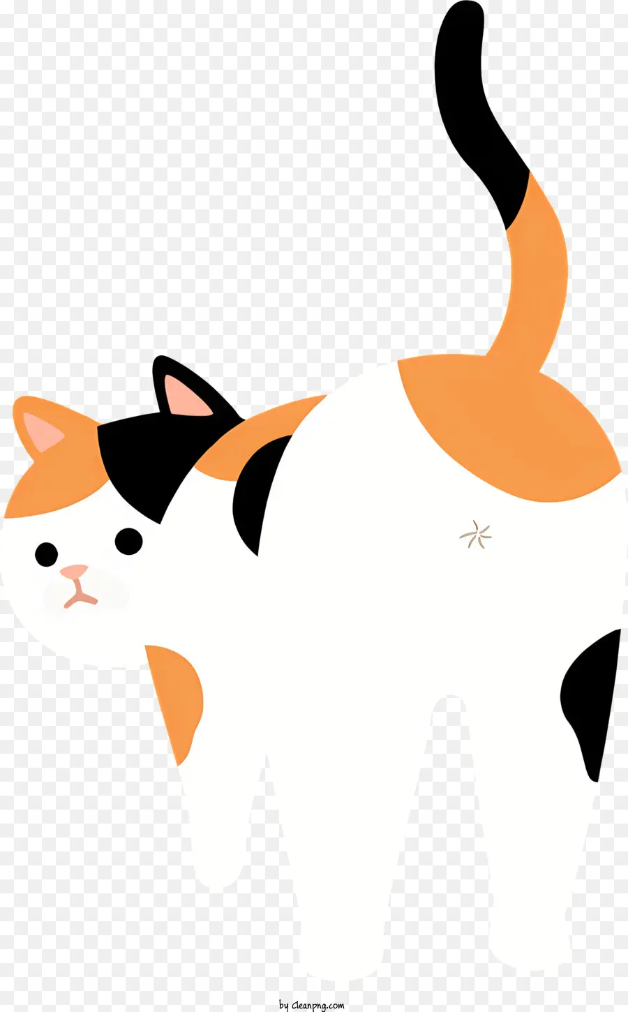 cartone animato gatto - Cartunato simpatico gatto di cartone animato che sorride e faceva il viso