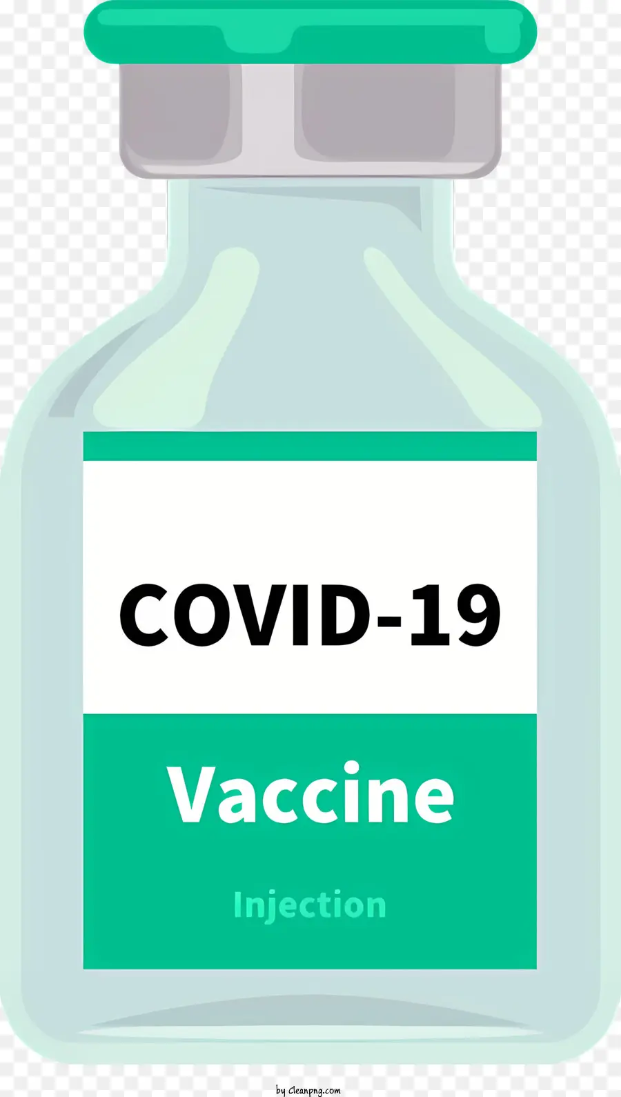 covid - 19 vaccine glass vial clear liquid cork seal white label