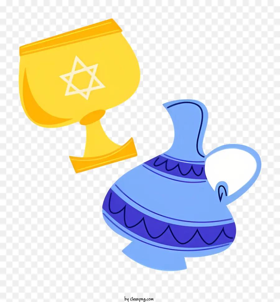 cup and saucer set blue and gold cup gold handle cup star of david saucer black background cup