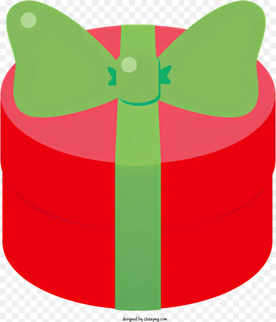 scatola regalo - Scatola regalo rossa e verde con fiocchi