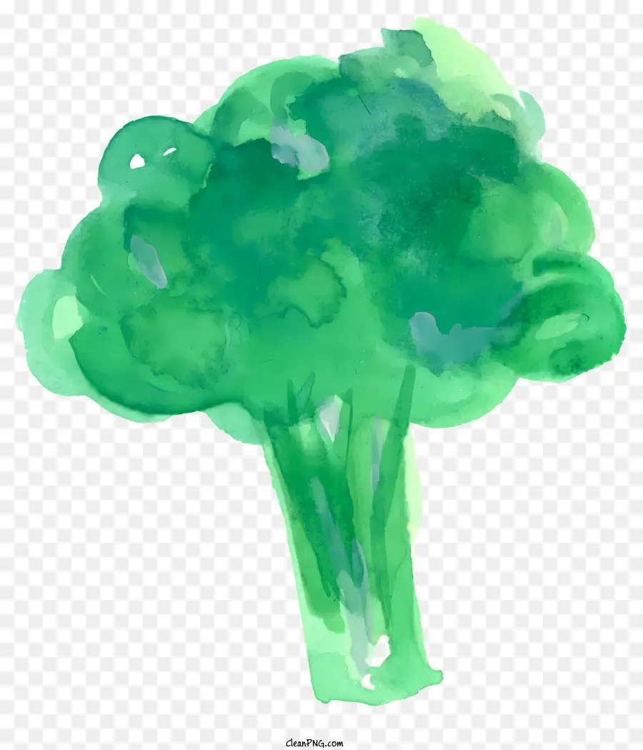 cây xanh lá cây lá nhỏ lá xanh lá xanh rực rỡ thân xanh đầy đủ - Hình ảnh màu nước sôi động, thực tế của cây xanh