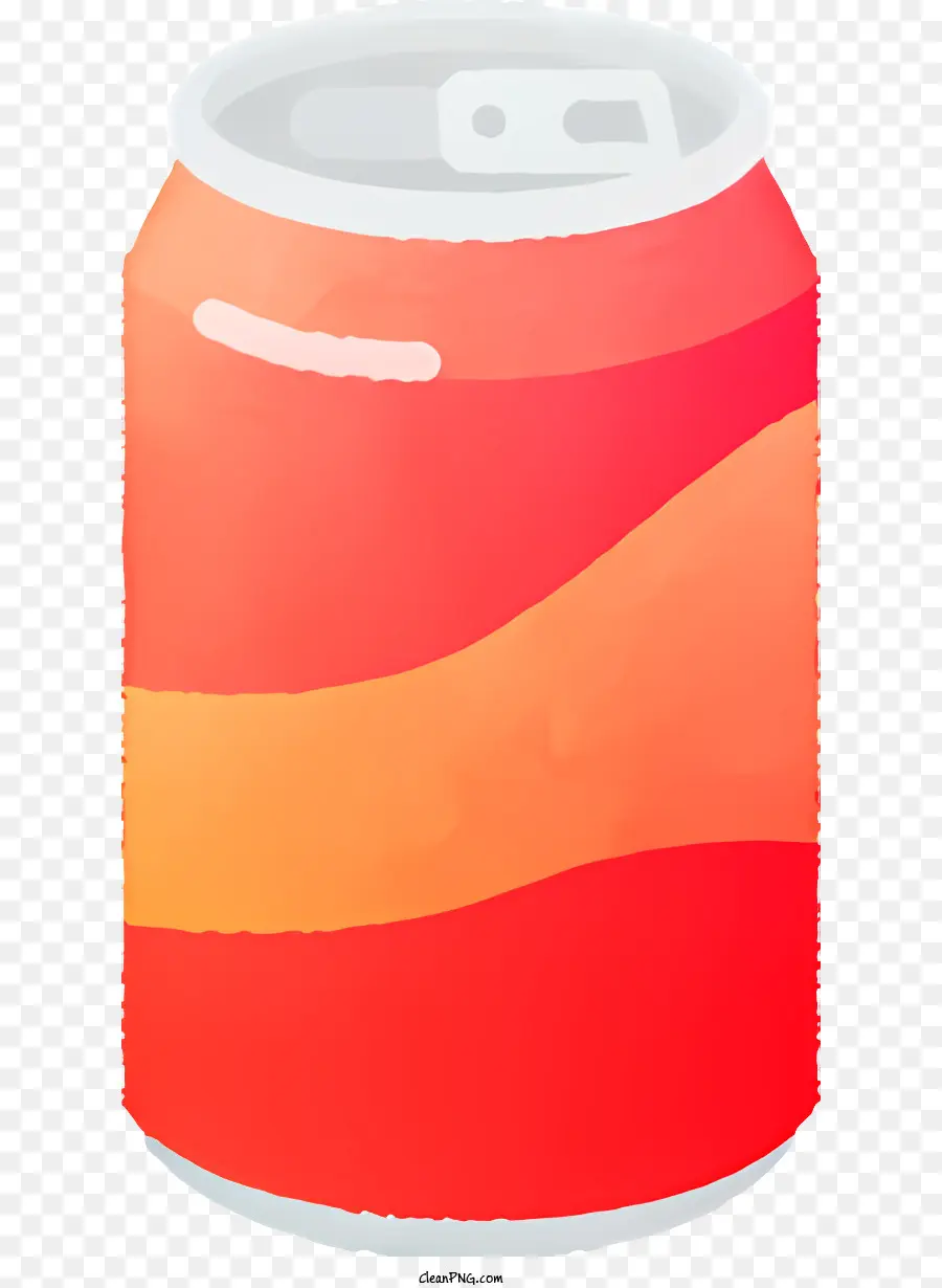 arancione - Can di soda arancione con gradiente bianco, rosso e giallo