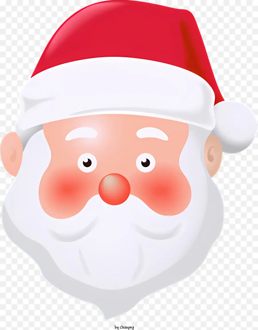 Weihnachtsmann - Cartoon Santa Claus mit rotem Bart