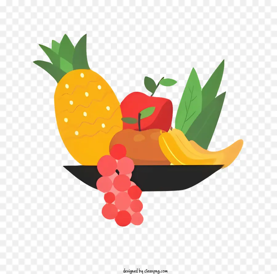keywords fruits and vegetables bowl apples pineapples
