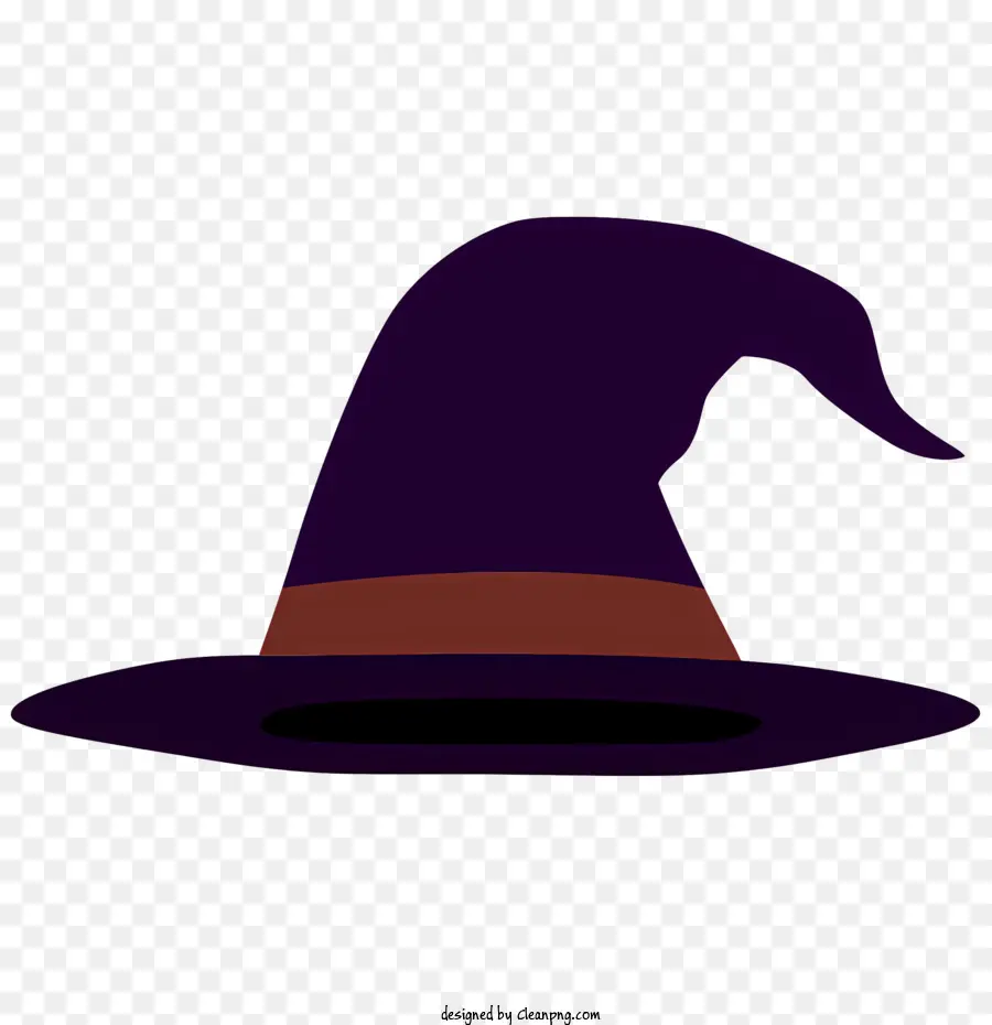 lỗ đen - Mô tả về một chiếc mũ phù thủy màu nâu và đen