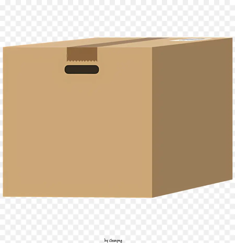 weißen hintergrund - Einfache braune Schachtel mit klarem Plastikrohr