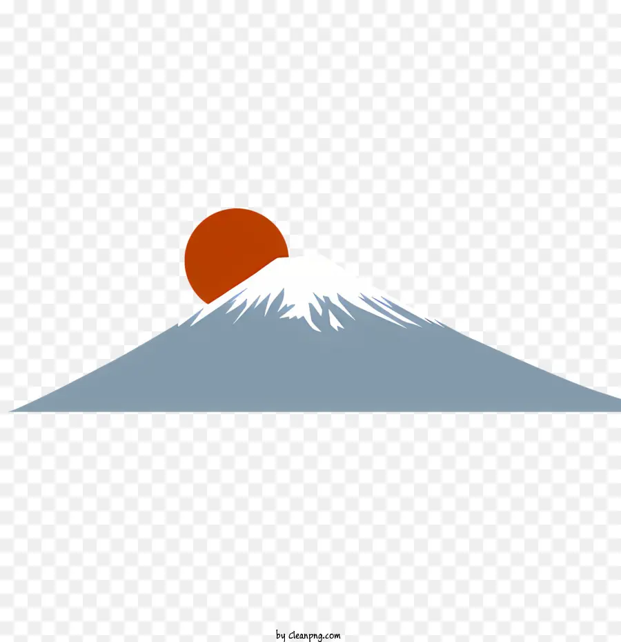 MOUNTAGE COPPIO COPERTURA COPERTURA MOUNTER MOUNTINA SOLE SCHE SCELLO Arancione SCELLO ROSSO - Montagna nevosa con sole splendente in cielo