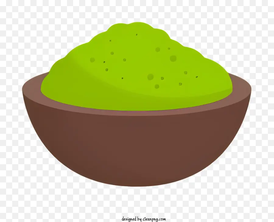 grüner Tee - Schüssel mit grünem Matcha -Pulver für Tee
