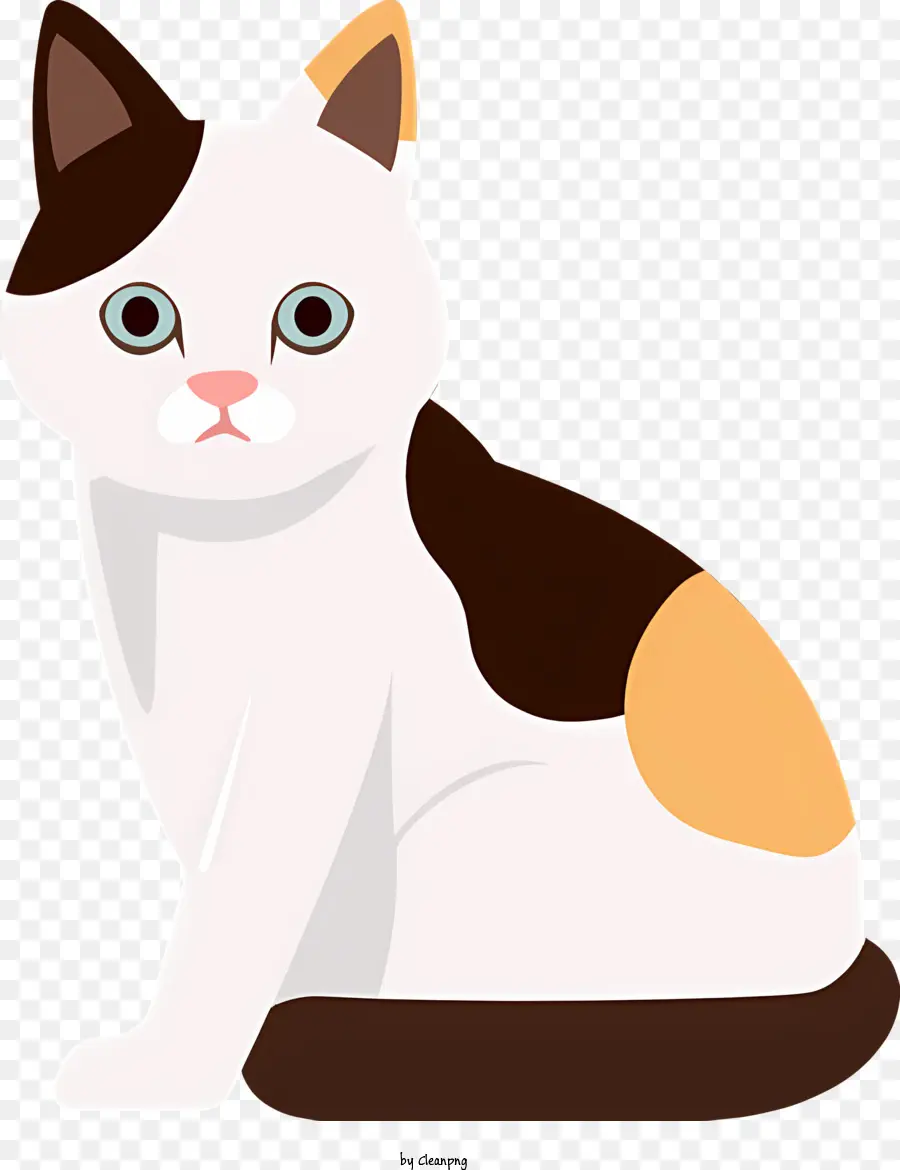 zampe posteriori di gatto zampe frontali marroni e bianche arancione e collo nero - Cat rilassato e contento con strisce marroni