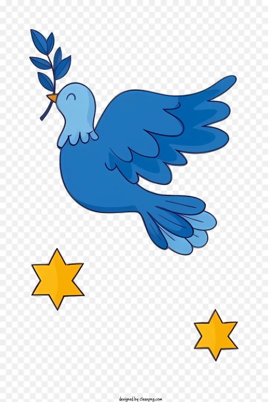 Blue Dove Olive Branch Peace Hope Fede cristiana - La colomba blu con il ramo olivo rappresenta la pace e l'unità