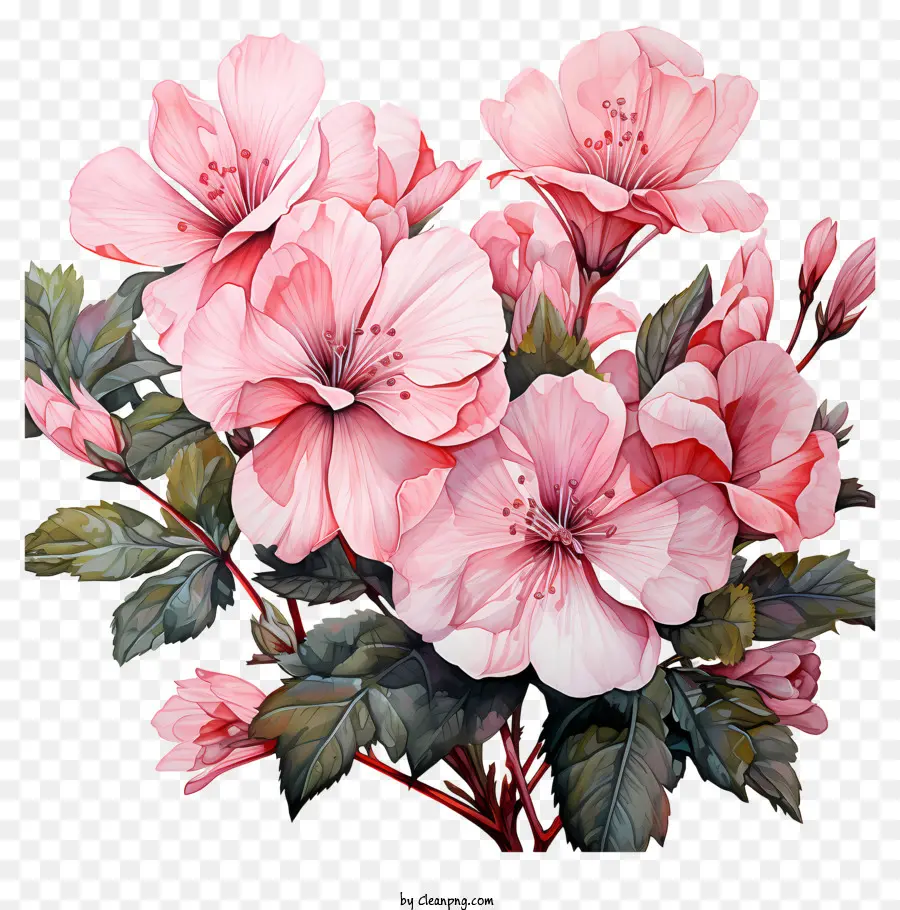 BOUQUET FLOORE rosa rose margherite tipi di fiori - Bouquet di fiori rosa in vaso su sfondo nero