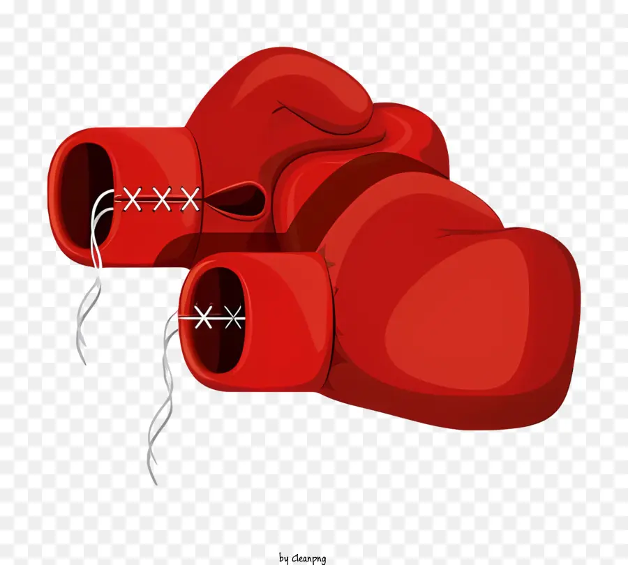 guantoni da boxe - Guanti da boxe rossi con elegante design e contrasto