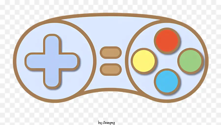 video game controller buttons controls plastic or metal colorful design