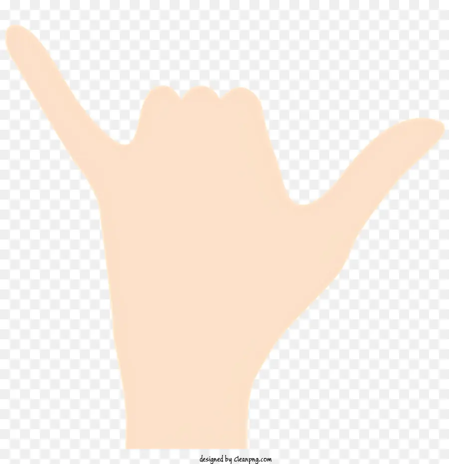 gesto manuale due dita pollice e indice di dita sollevate dita di dita rivolte verso l'alto - Gesto manuale con dita rialzate, colore nero