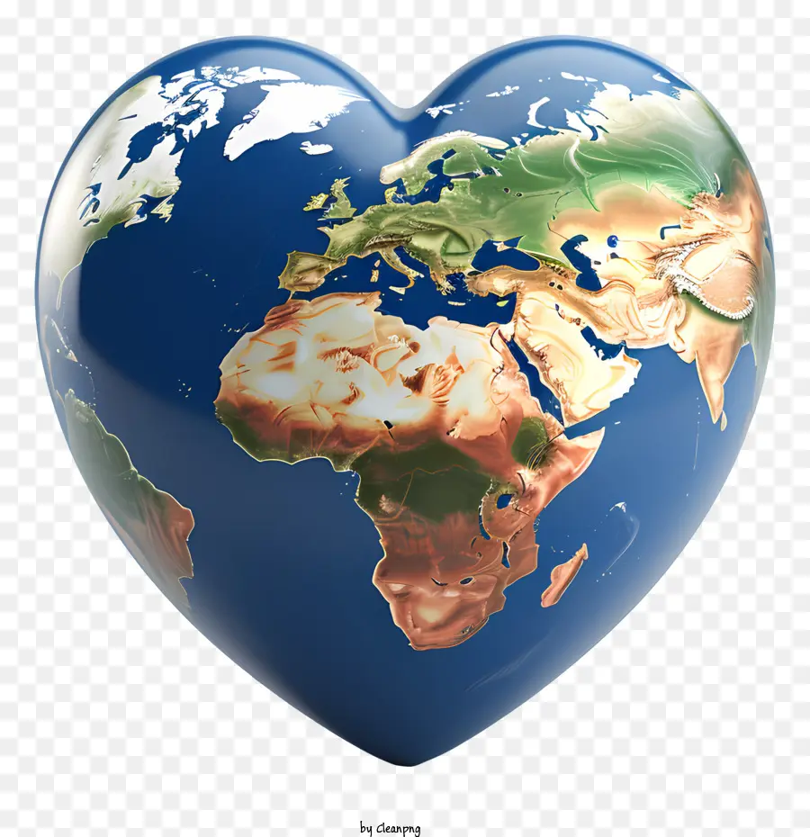 Mappa del mondo a forma di cuore Mappa del mondo Continenti di immagini sui paesi della mappa del mondo contrassegnate su World Map Green - Mappa del mondo a forma di cuore sullo sfondo nero