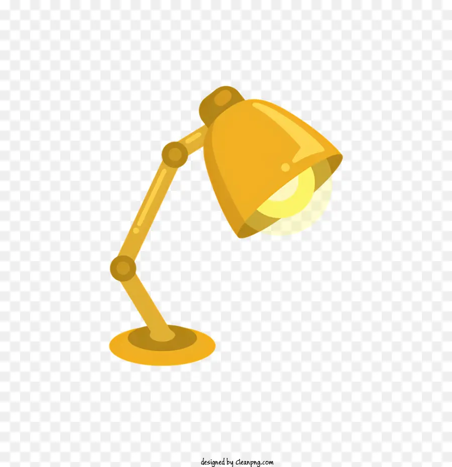 yellow lamp wooden base black base bright light metal lamp